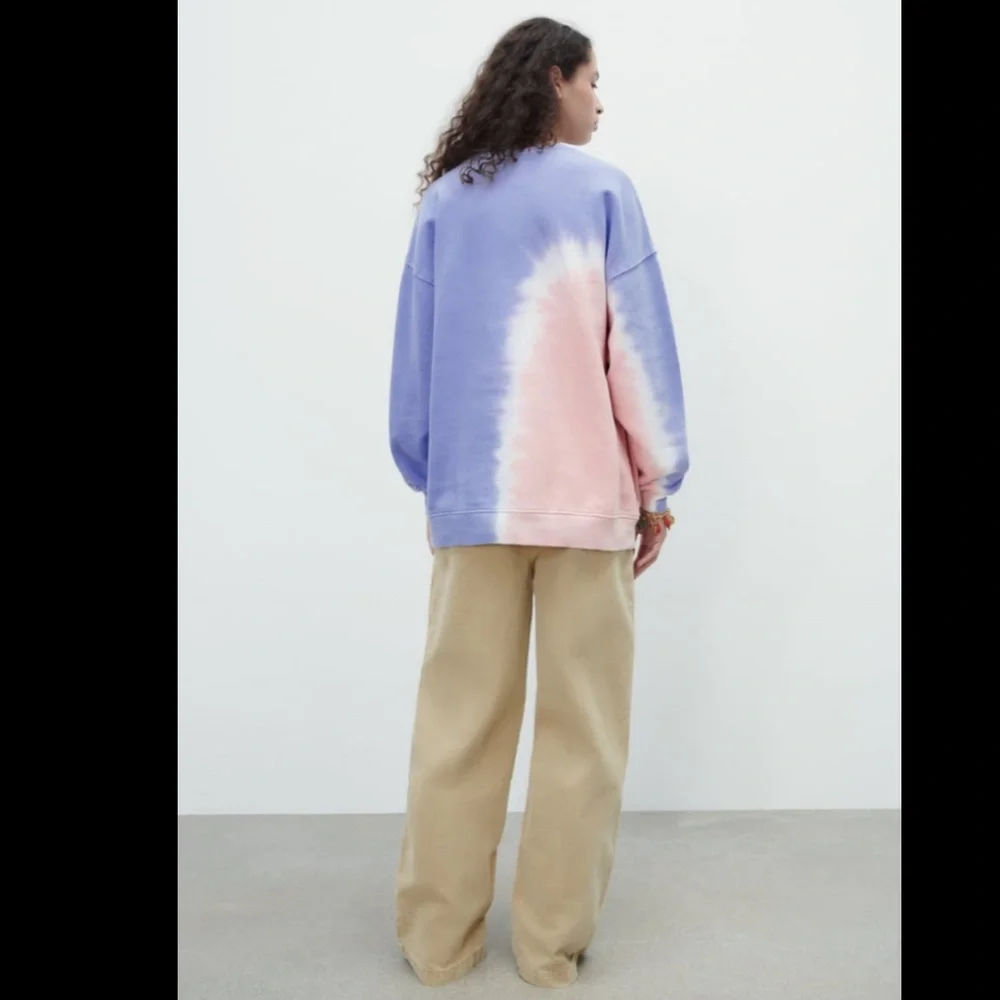 Zara pastel tie dye sweatshirt , designer